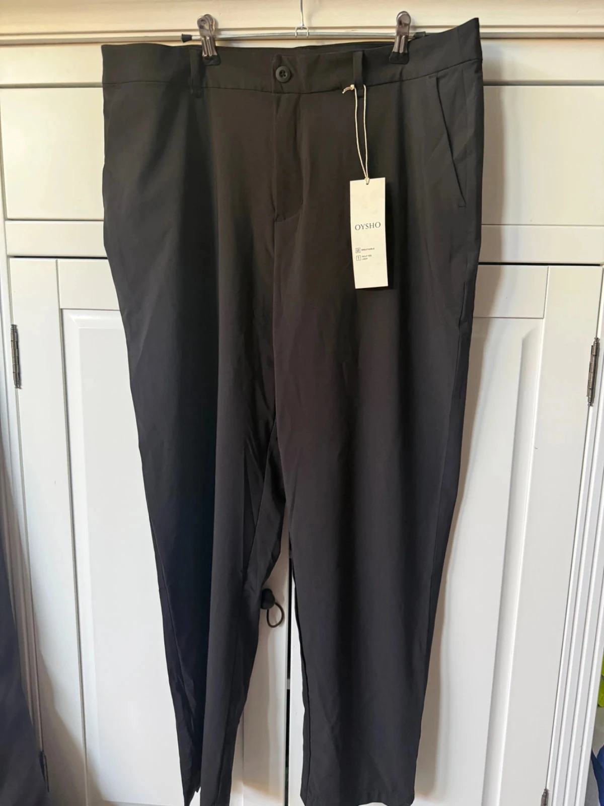 Pantalon droit noir Oysho Taille 42/XL